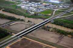 Aerials Cape Airport, Nash Road, Diversion Channel, I-55 area 04-17-2011