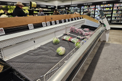 Schnucks empty shelves 01-09-2025